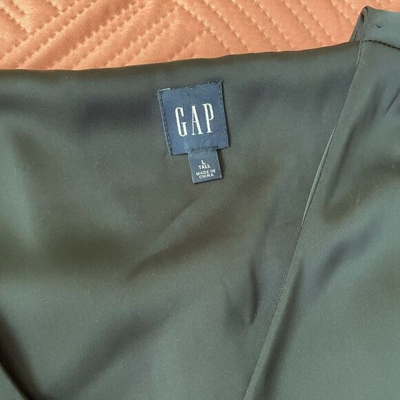 Gap satin wrap dress - Picture 4 of 6